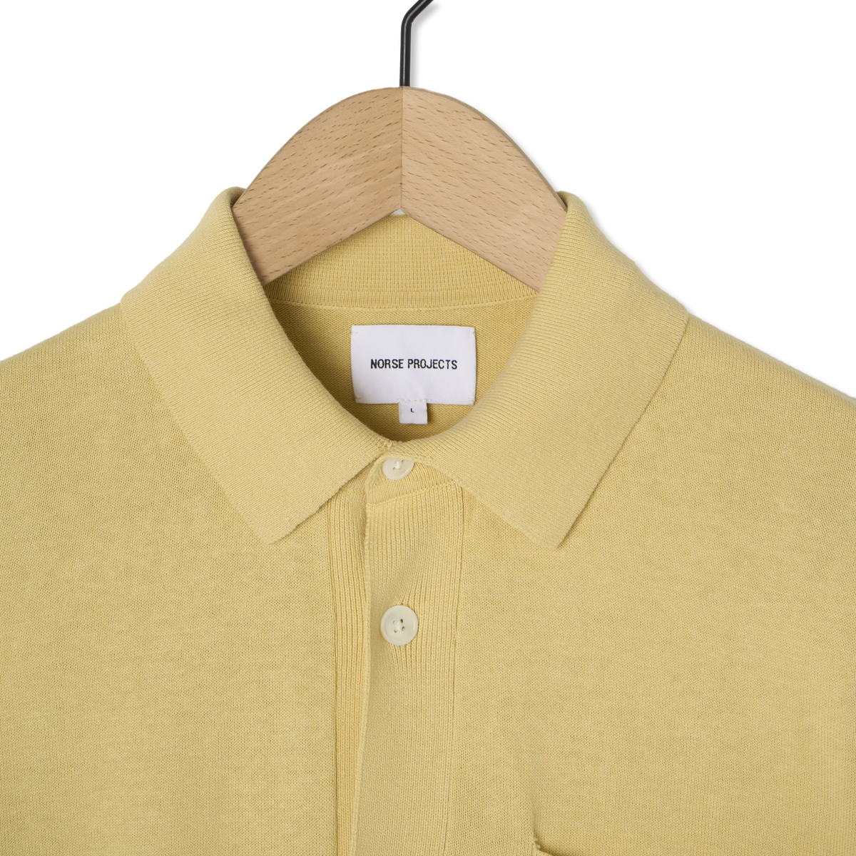 Norse Projects Rollo Cotton Linen SS Shirt Sunwashed Yellow - Detail 2