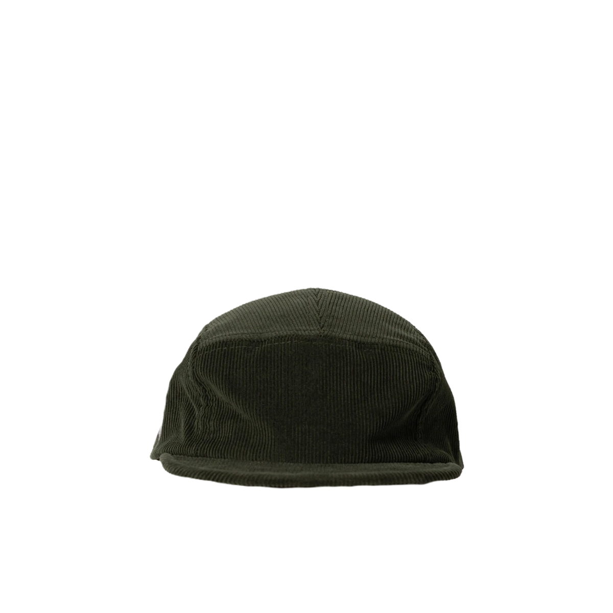 Oi Polloi 5 Panel Organic Corduroy Cap Olive - View 2