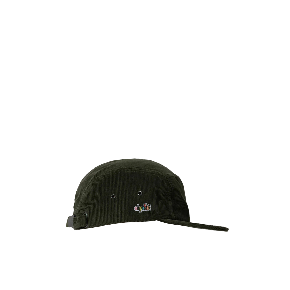 Oi Polloi 5 Panel Organic Corduroy Cap Olive - View 1