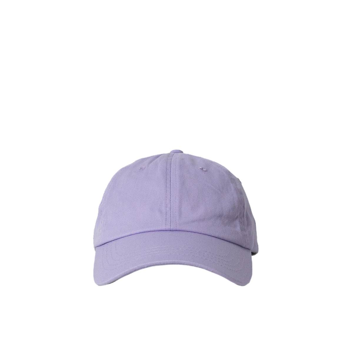 Oi Polloi 6 Panel Low Rise Cotton Cap Lavender - View 2