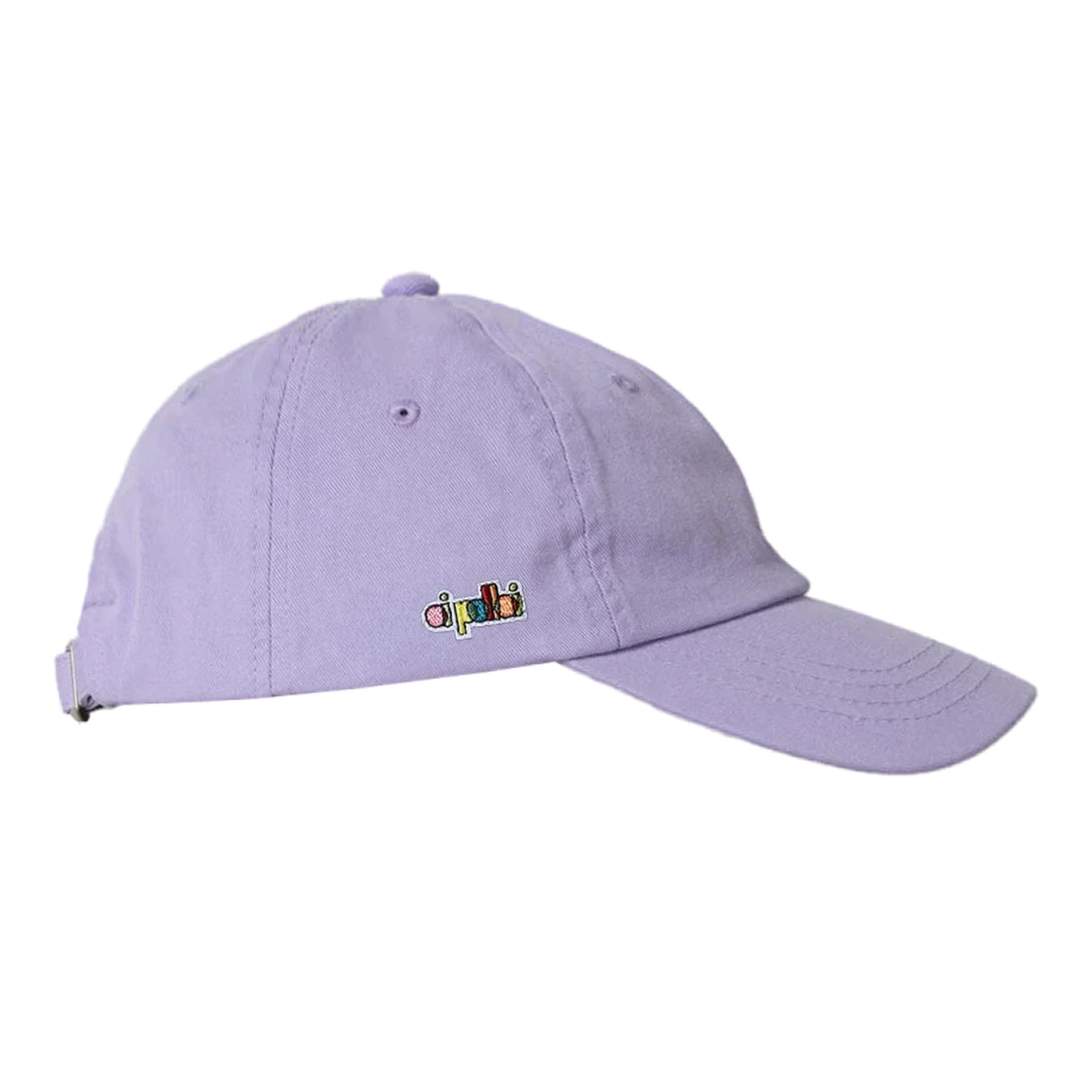 Oi Polloi 6 Panel Low Rise Cotton Cap Lavender - View 1