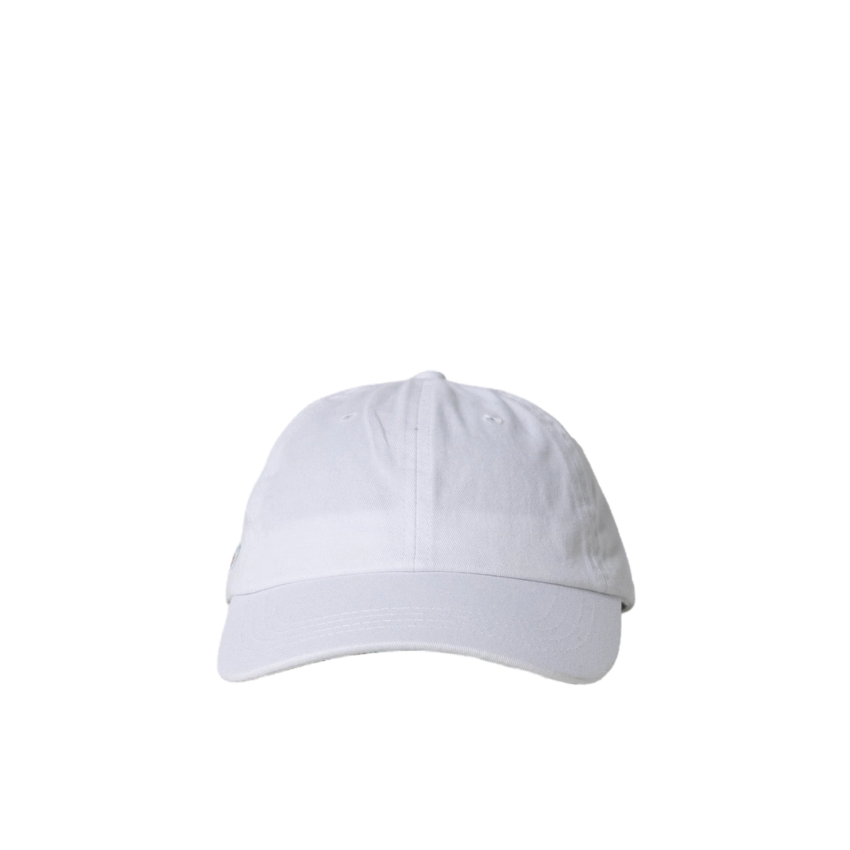 Oi Polloi 6 Panel Low Rise Cotton Cap White - View 2