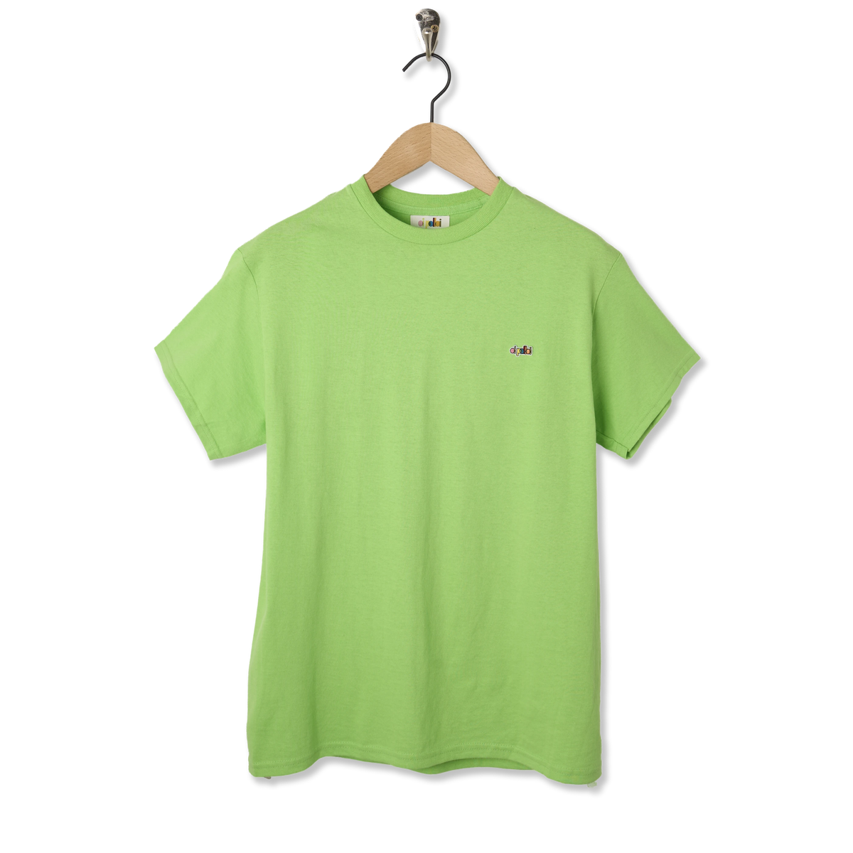 Oi Polloi 70 Tib Street S/S T-Shirt Kiwi Green - Front