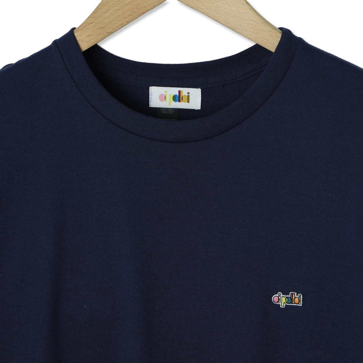 Oi Polloi 70 Tib Street S/S T-Shirt Navy - Detail 1