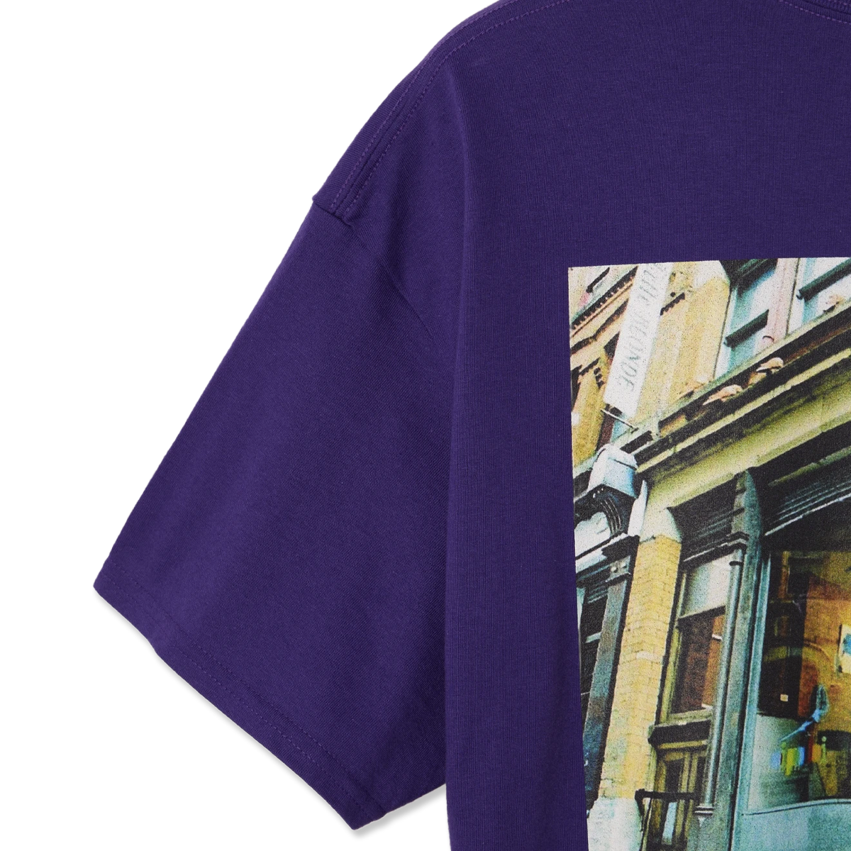 Oi Polloi 70 Tib Street S/S T-Shirt Purple - Detail 4