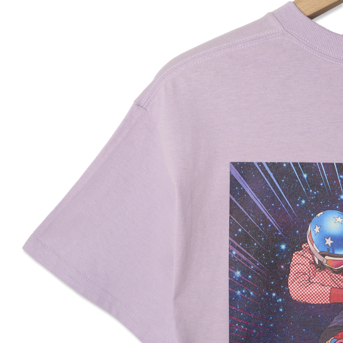 Oi Polloi Outer Space BMX S/S T-Shirt Lilac - Detail 3