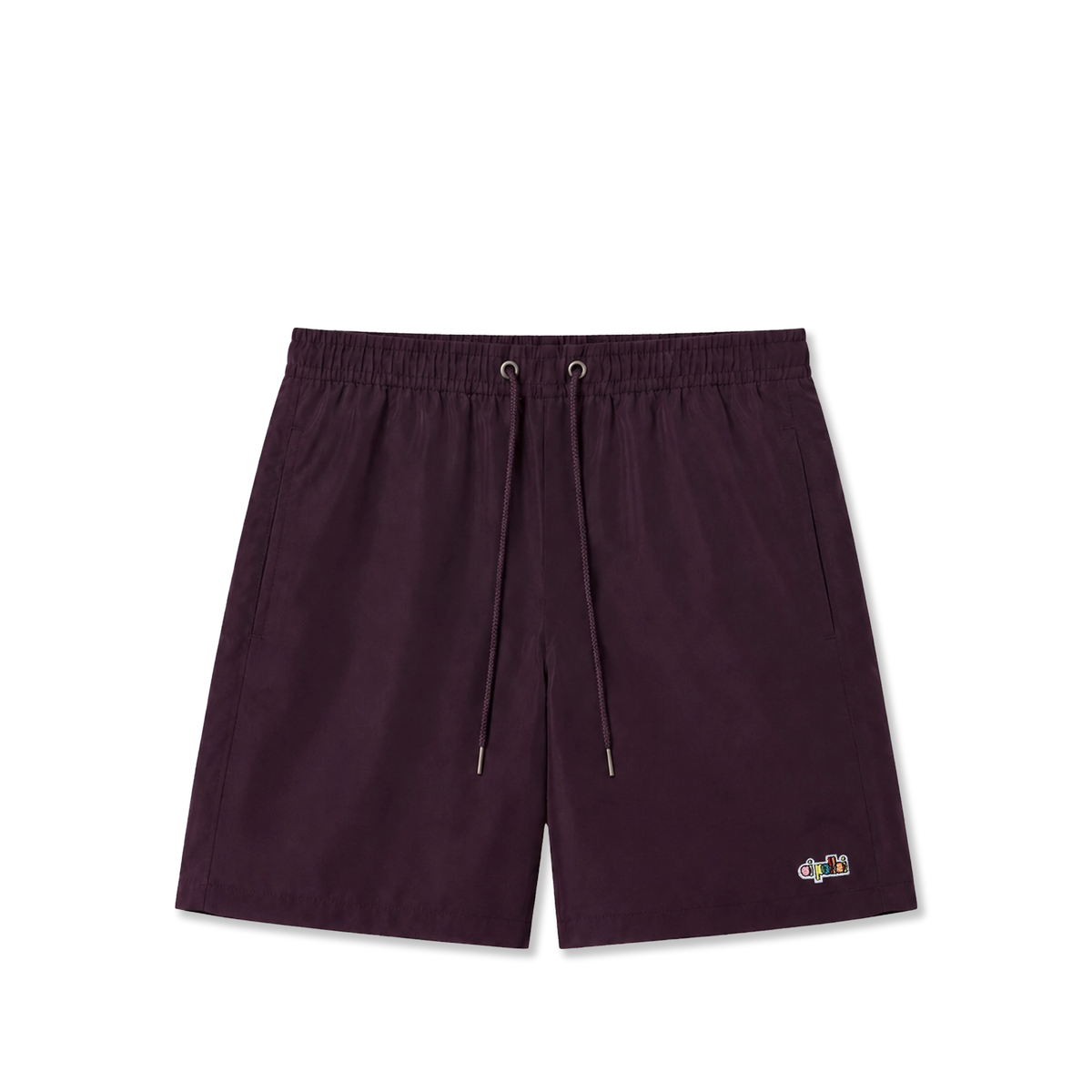 Oi Polloi Swim Shorts Burgundy - Front