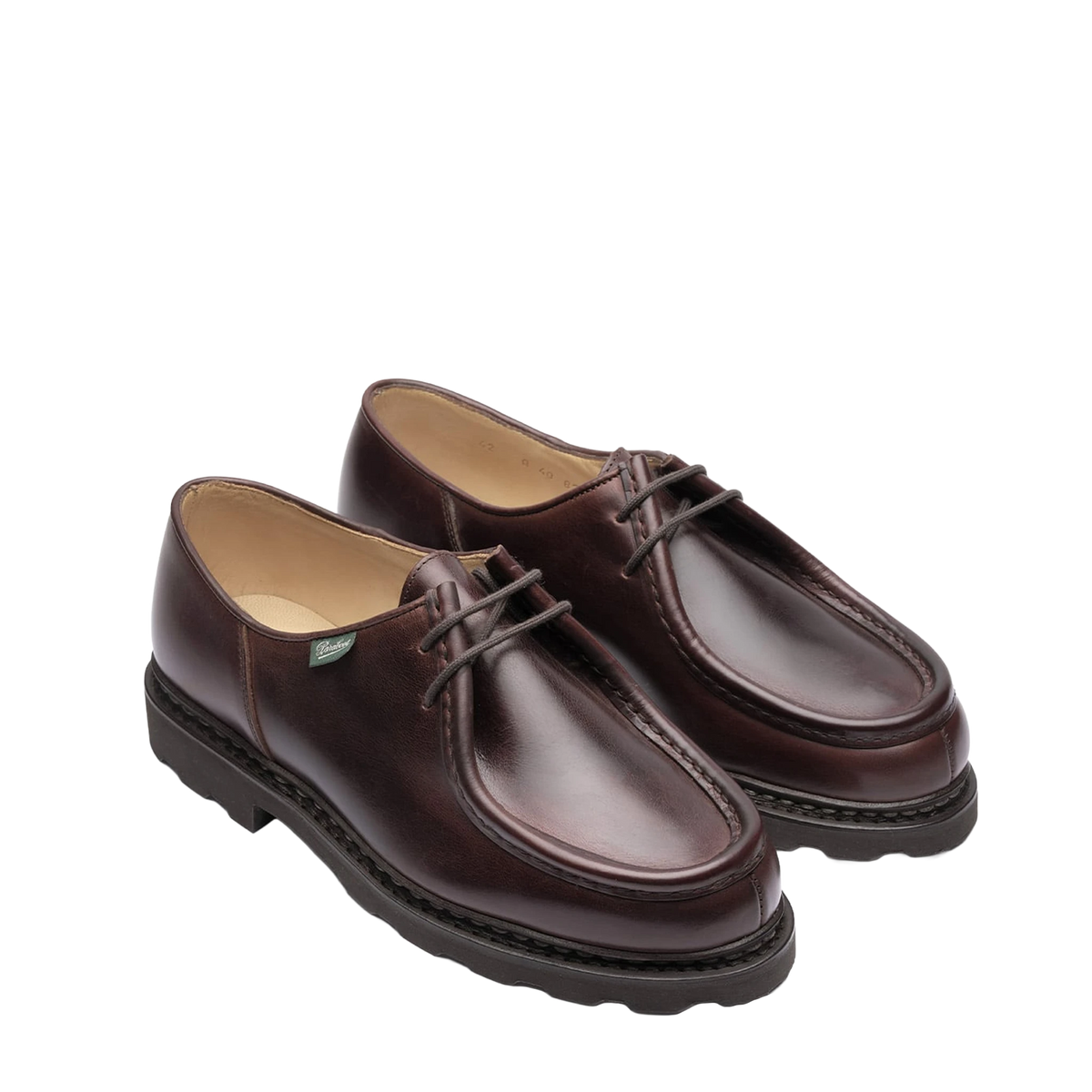 Paraboot Michael Shoe Marron / Lisse Ecorce - View 2