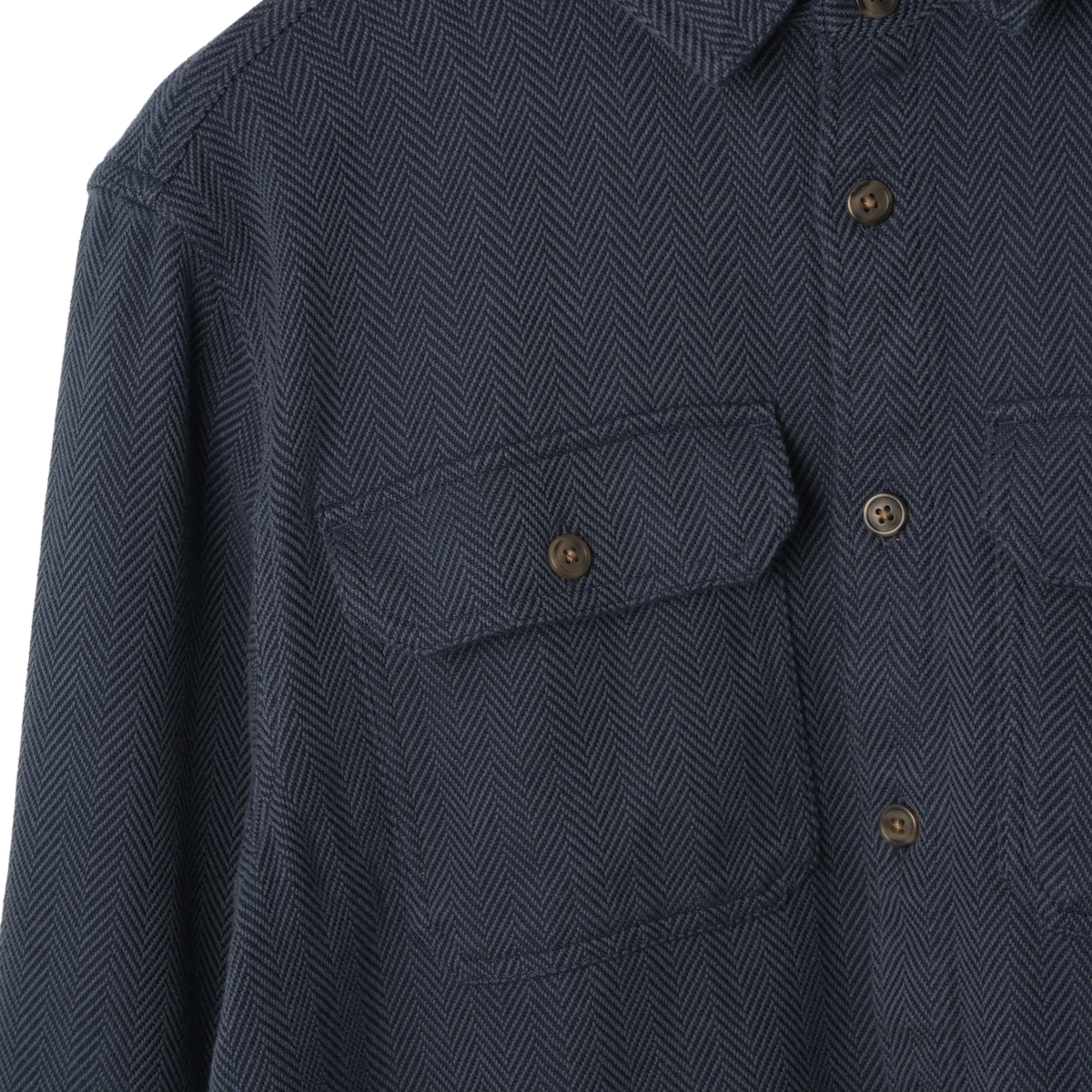 Patagonia Fjord Loft Shirt Mirror Weave / Summit Blue - Detail 3