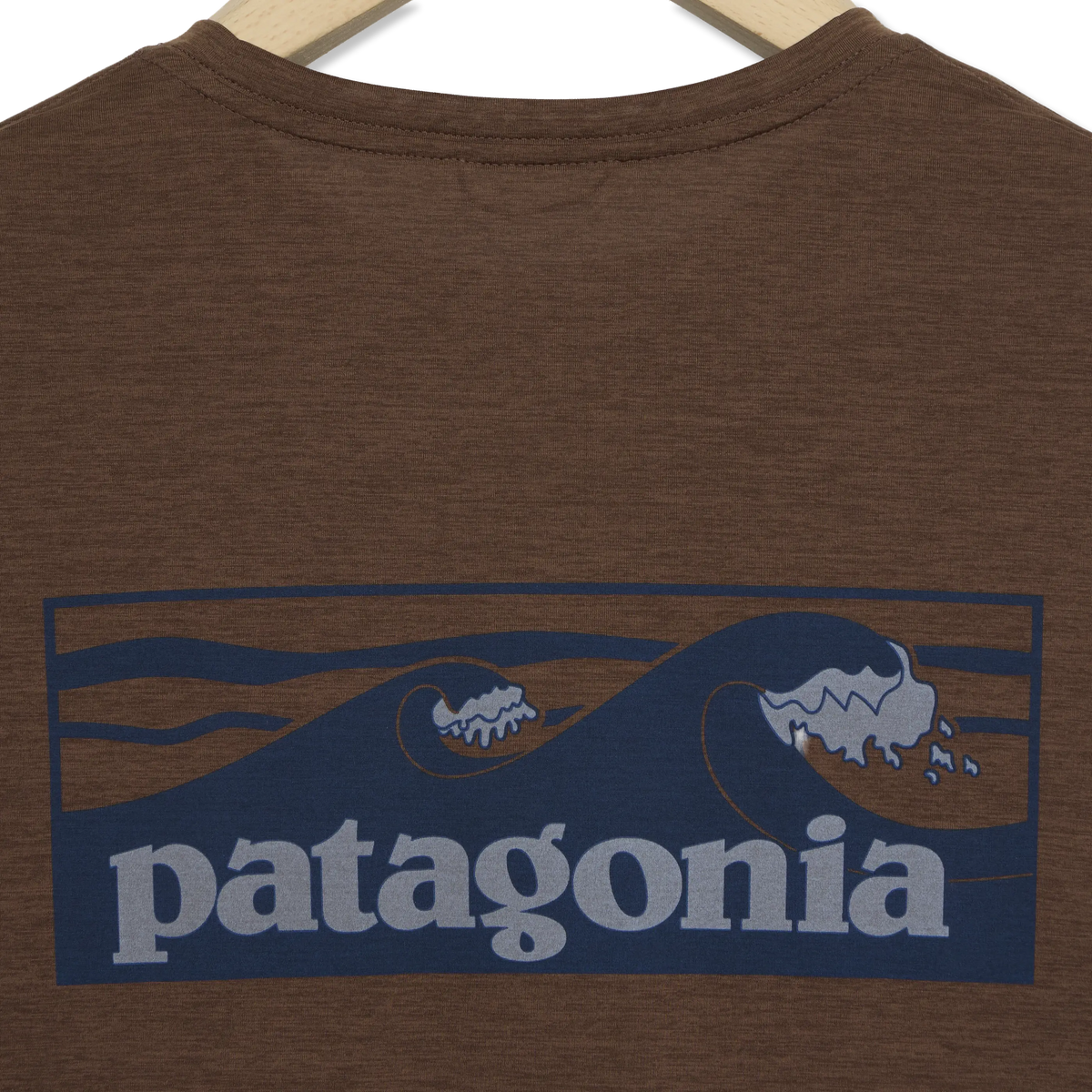 Patagonia L/S Capilene Cool Daily Shirt Boardshort Logo Berm Brown Light Berm Brown X-Dye - Detail 2