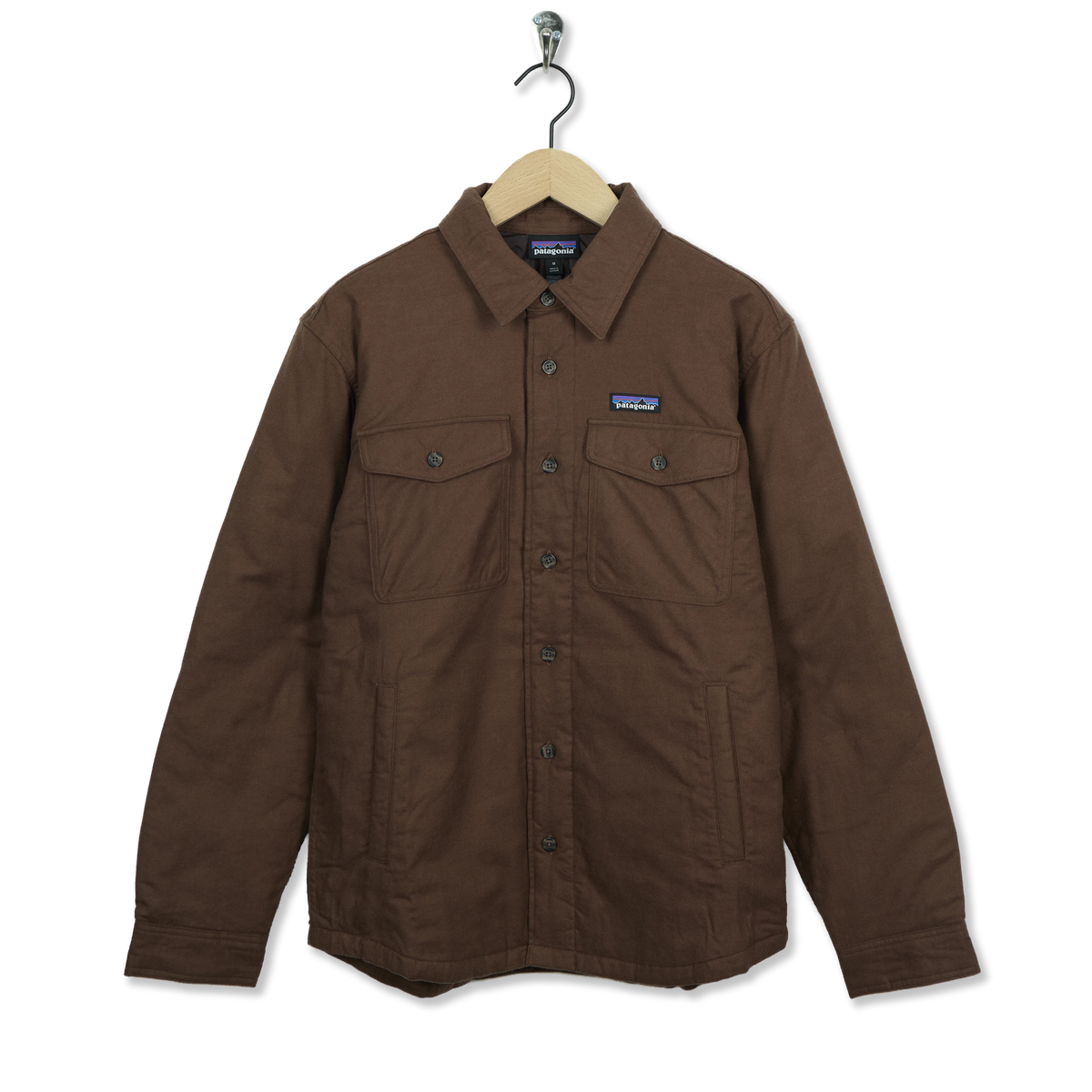 Patagonia Lightweight Insulated Fjord Flannel Shirt Berm Brown - Front