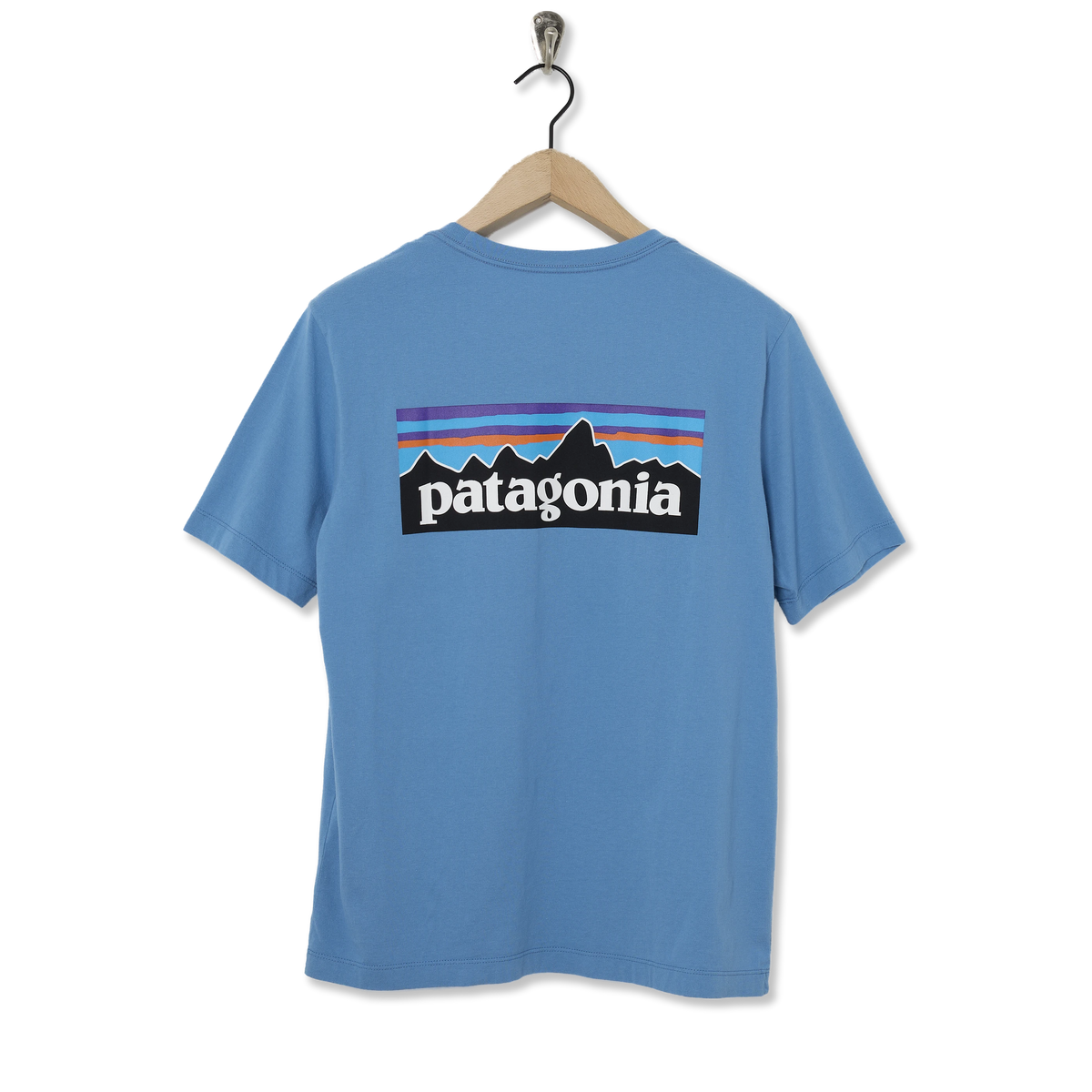 Patagonia P-6 Logo T-Shirt Shore Blue - Back