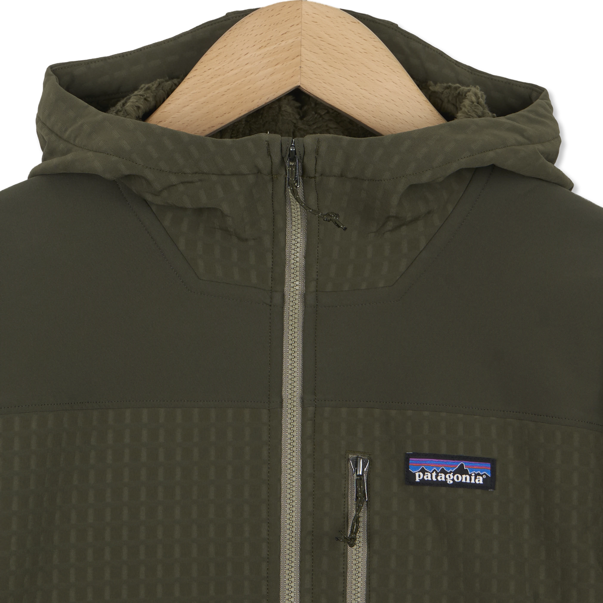 Patagonia R2 TechFace Pullover Basin Green - Detail 3