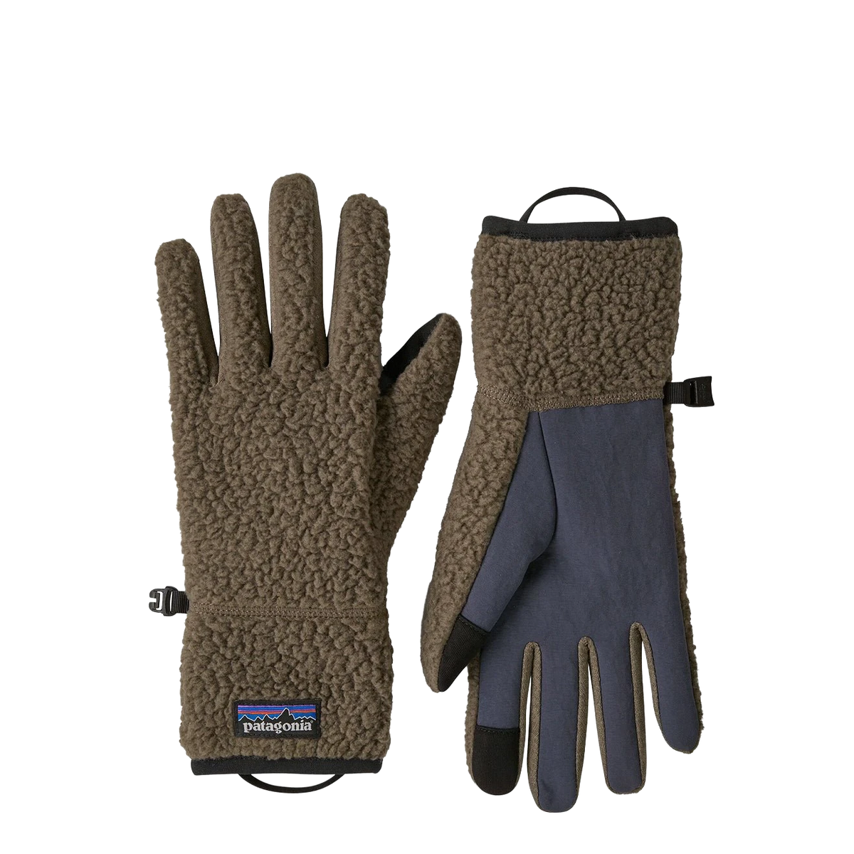 Patagonia Retro Pile Fleece Gloves Marlow Brown - View 1