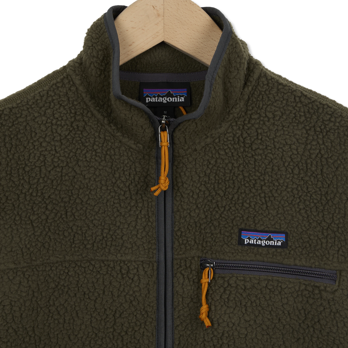 Patagonia Retro Pile Fleece Vest Basin Green - Detail 2