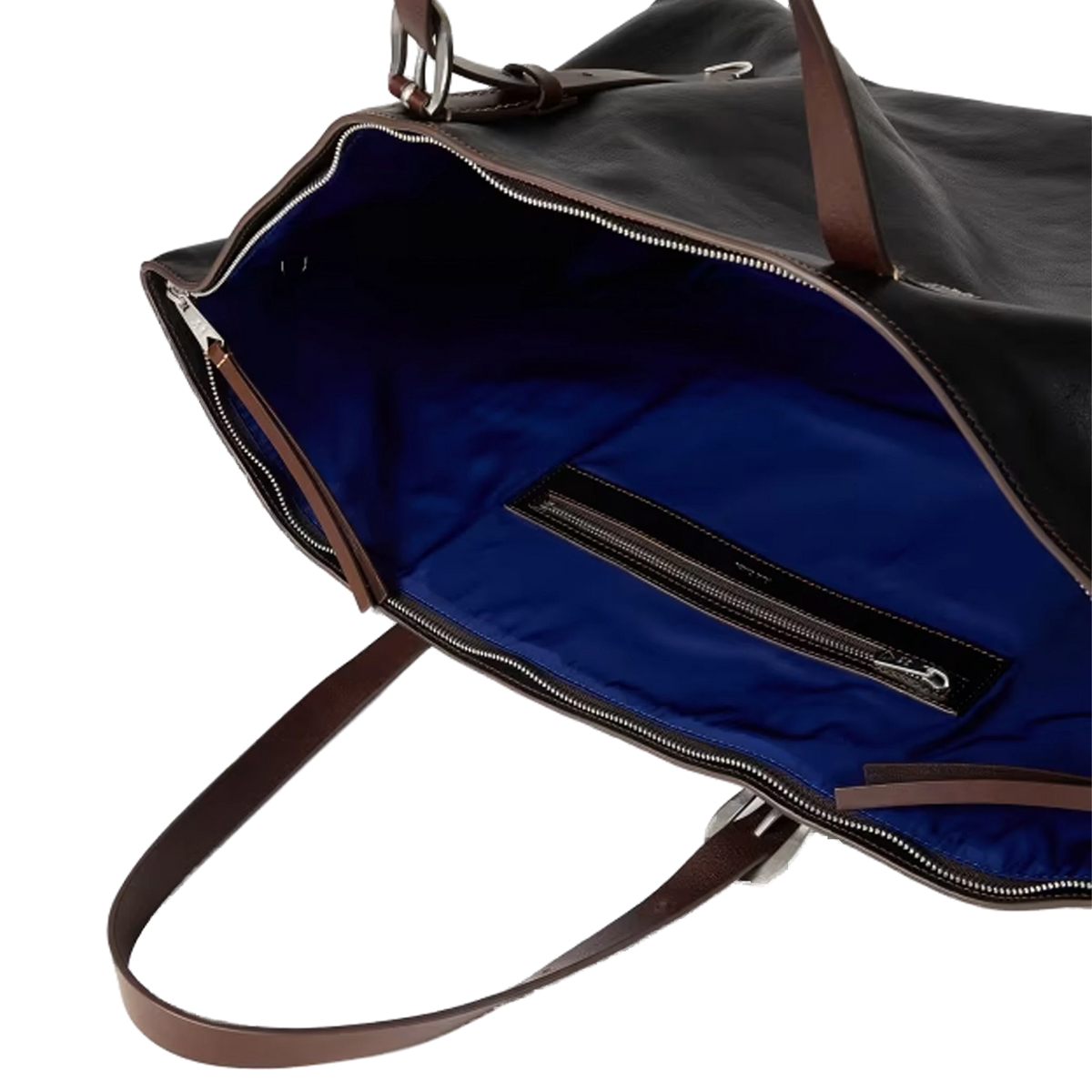 Paul Smith Leather Duffle Tote Bag Black - View 5