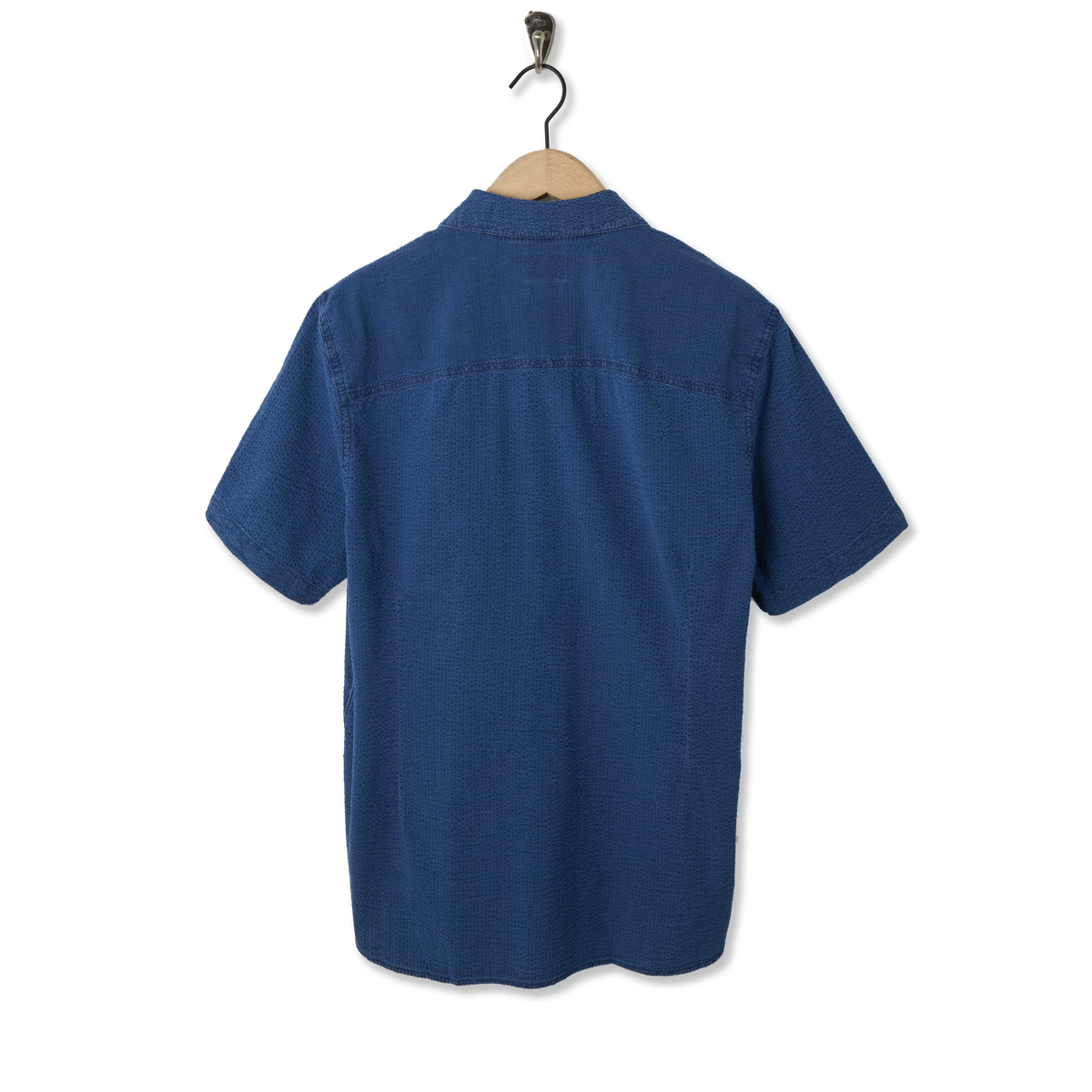 Paul Smith Mens SS Relaxed Fit Shirt Blue - Back
