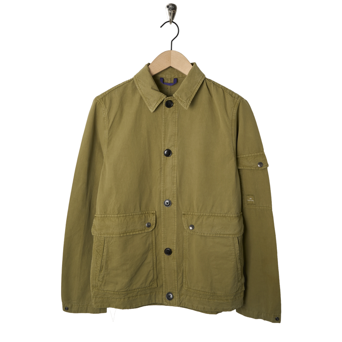 Paul Smith Mens Shirt Jacket Green - Front