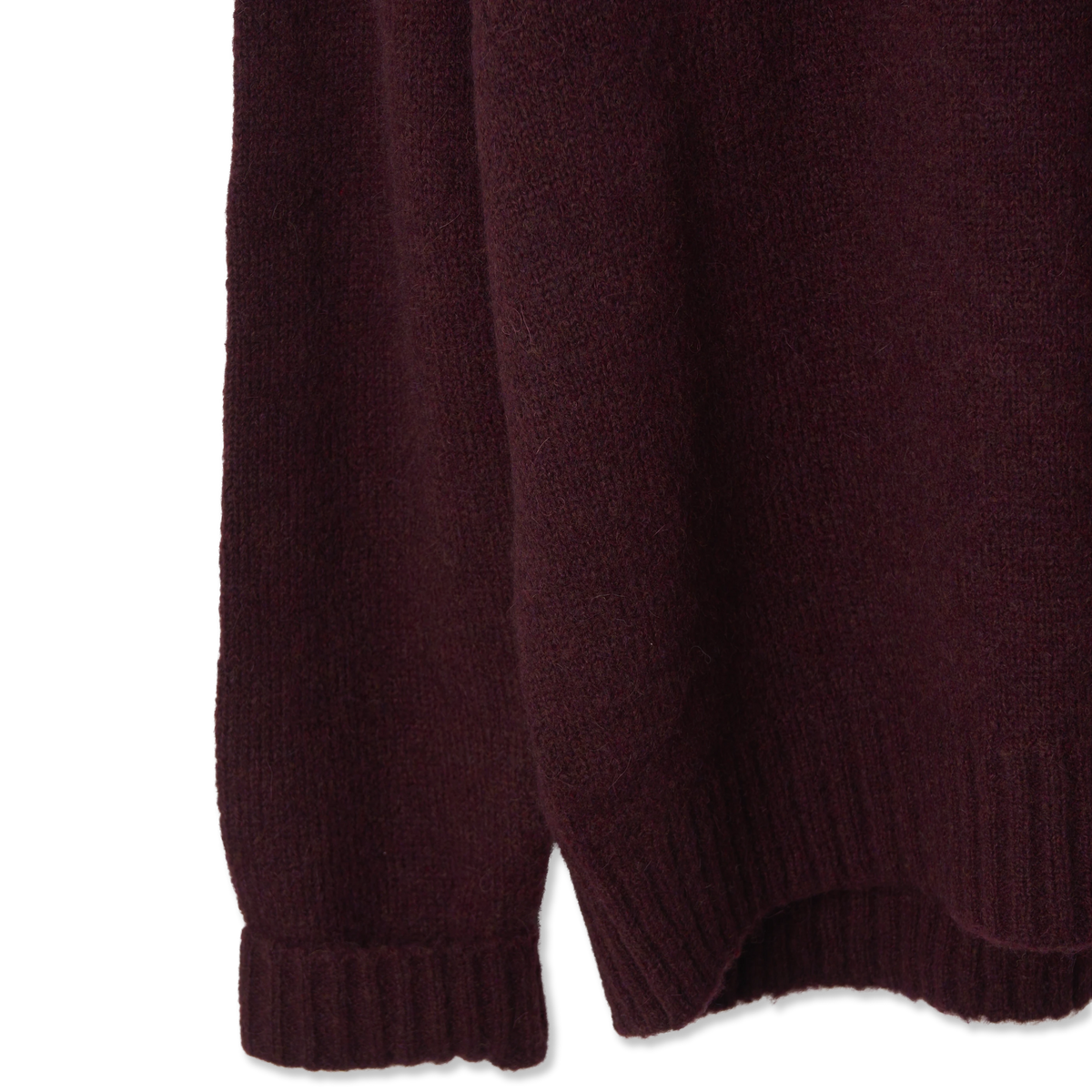 Polo Ralph Lauren Chunky Crew Knit Aged Wine Heather - Detail 2