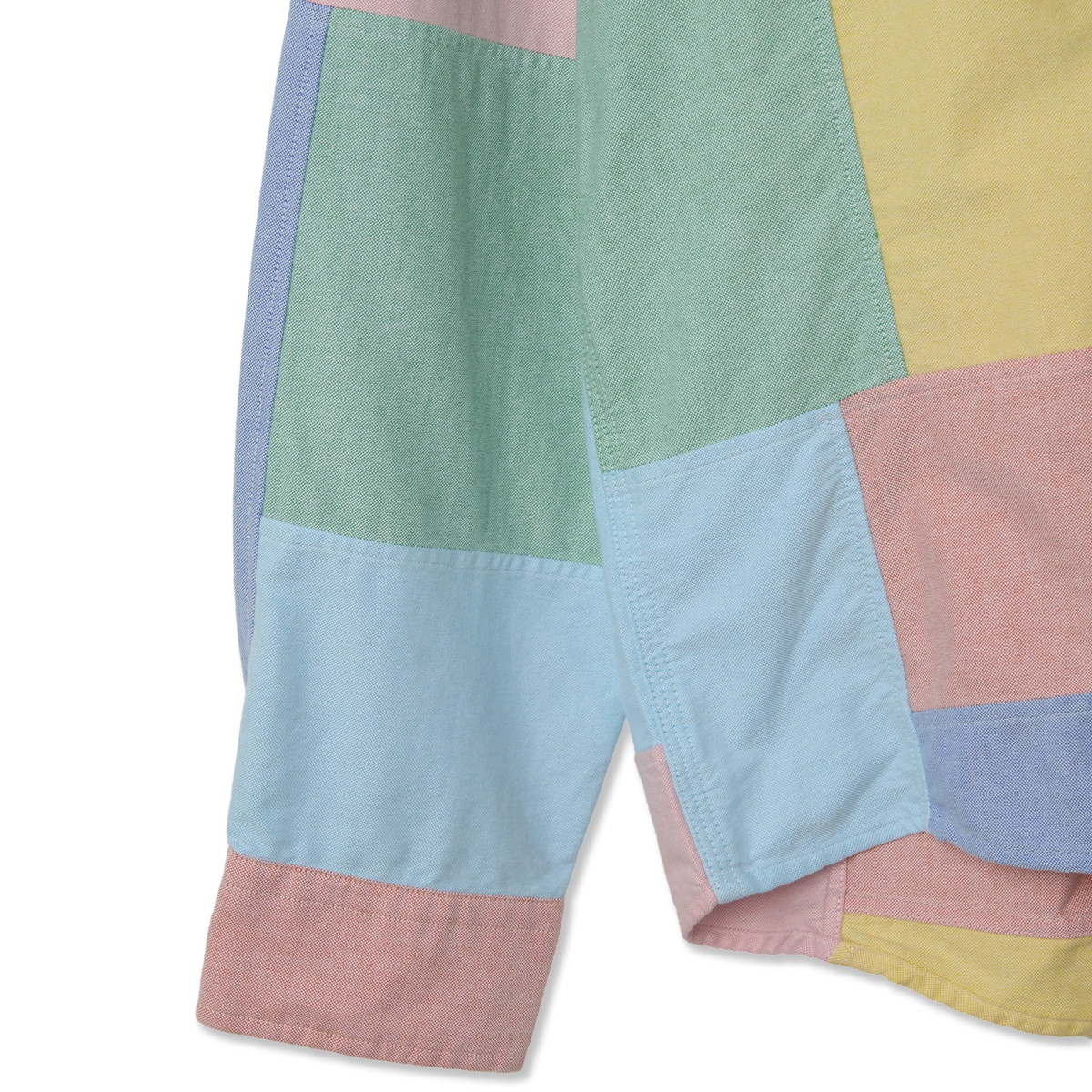 Polo Ralph Lauren Classic Fit Patchwork Oxford Workshirt Mended Funshirt - Detail 1
