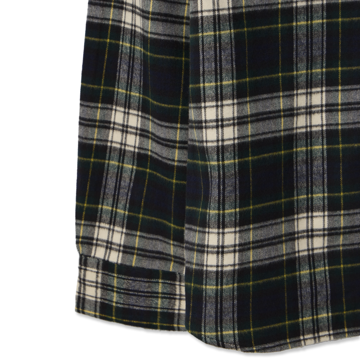 Polo Ralph Lauren Classic Fit Plaid Flannel Workshirt Navy Green Multi - Detail 2