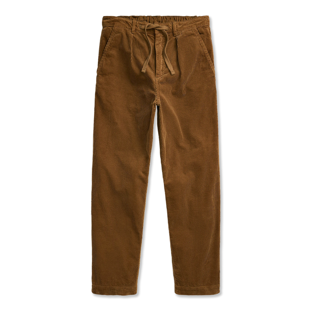 Polo Ralph Lauren Classic Fit Pleated Corduroy Pant Workwear Tan - Front