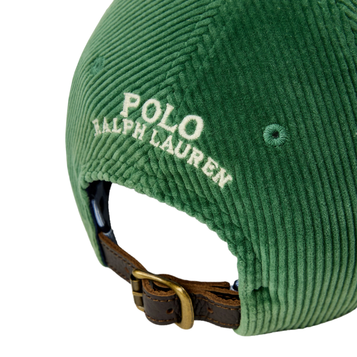 Polo Ralph Lauren Corduroy Ball Cap Meadow Green - View 3