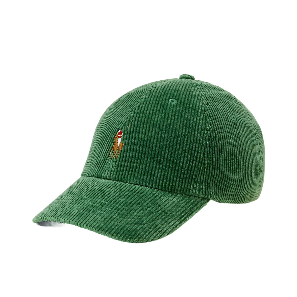 Polo Ralph Lauren Corduroy Ball Cap Meadow Green - View 1