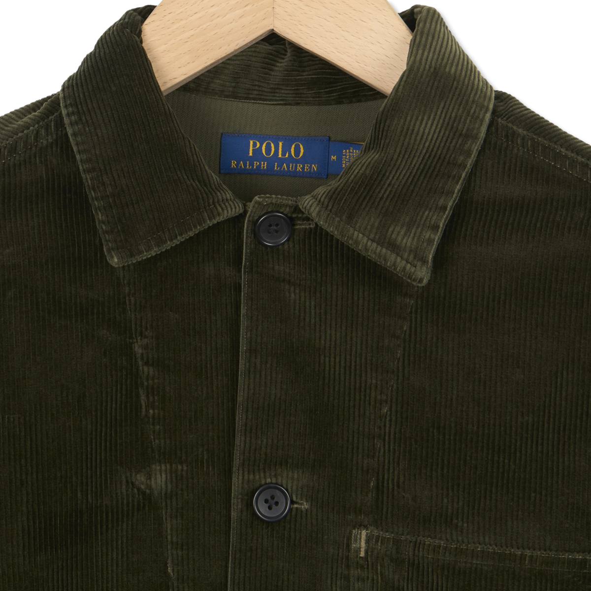 Polo Ralph Lauren Corduroy Utility Overshirt Company Olive - Detail 3