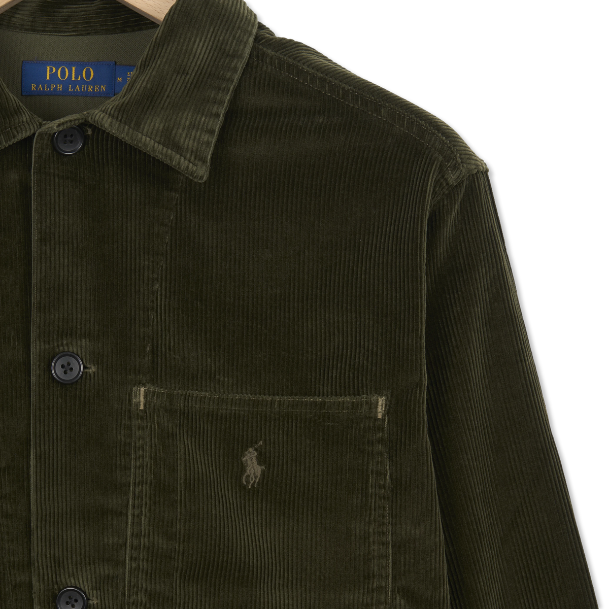Polo Ralph Lauren Corduroy Utility Overshirt Company Olive - Detail 4