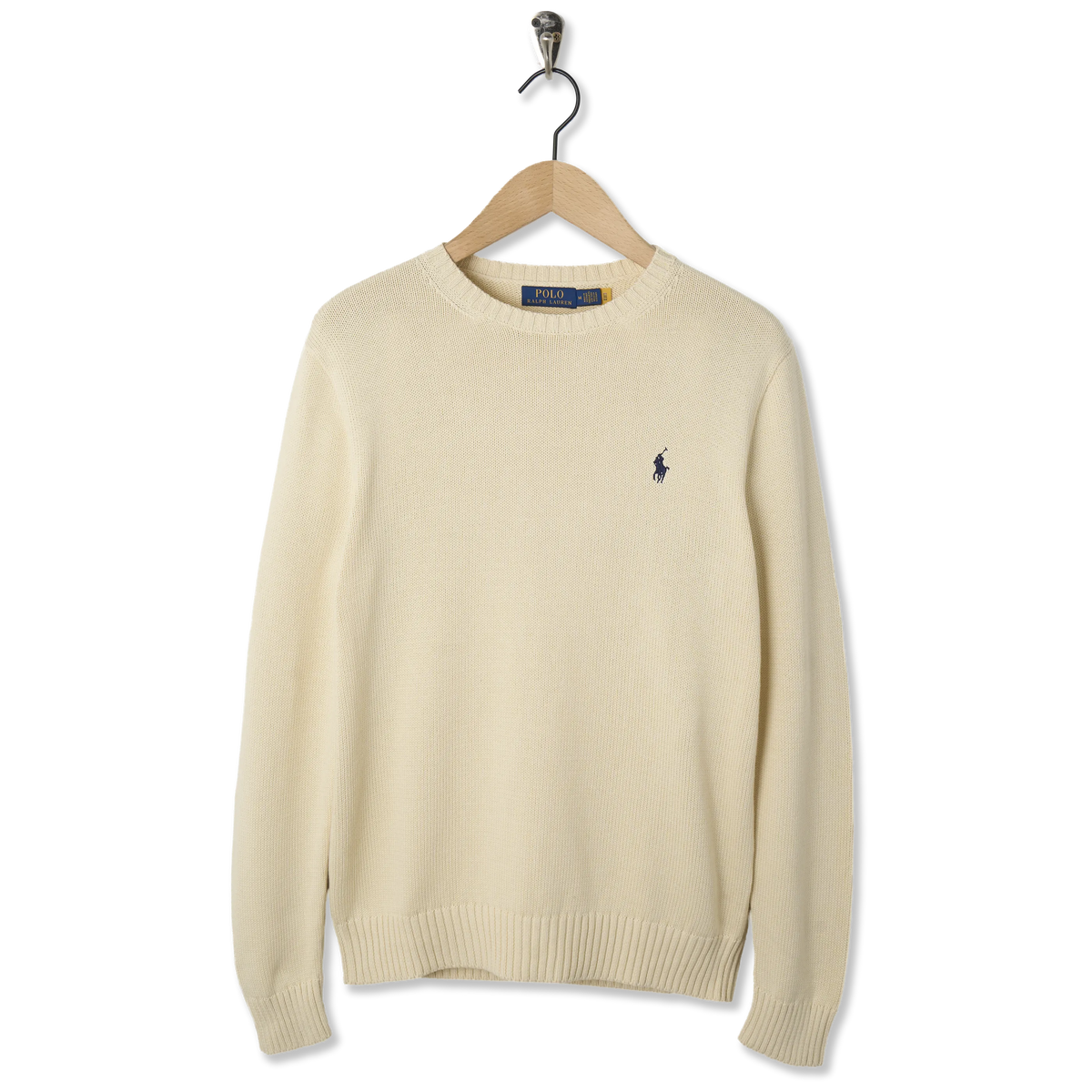 Polo Ralph Lauren Cotton Crewneck Sweater Andover Cream - Front