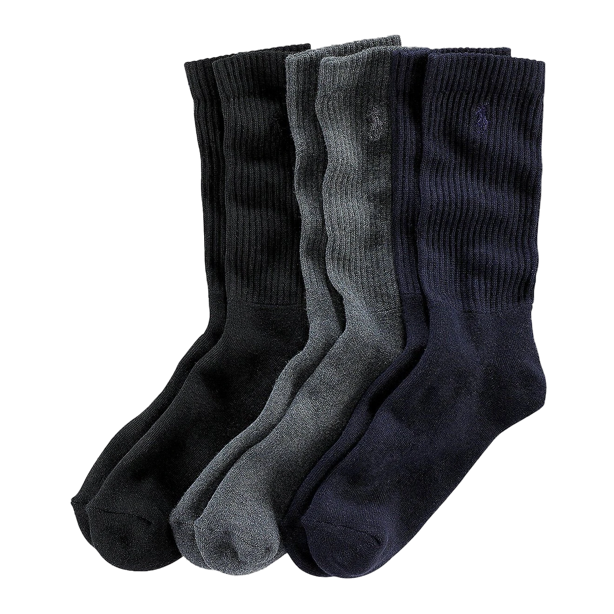 Polo Ralph Lauren Crew Sock 3-Pack Navy / Charcoal / Black - View 1