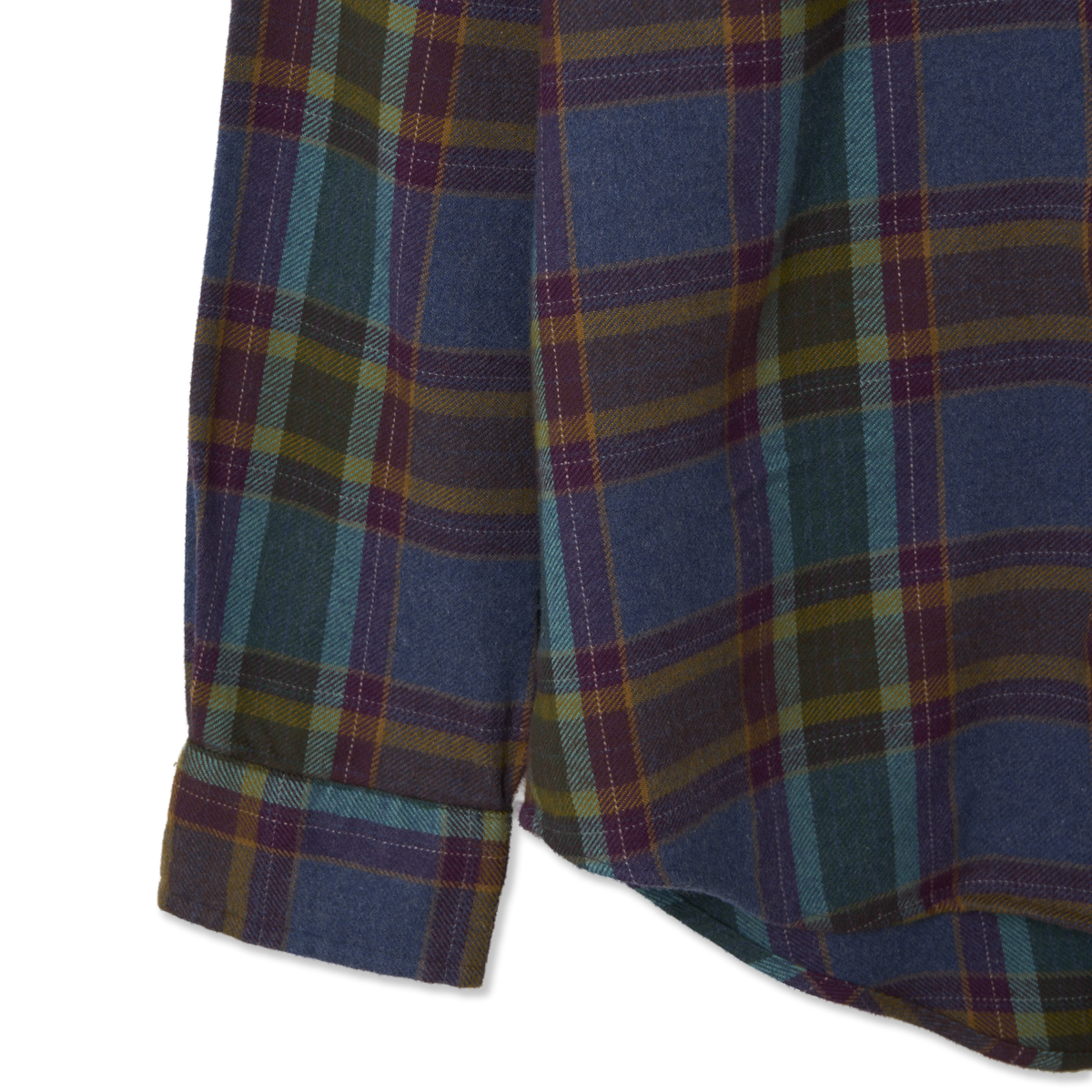 Polo Ralph Lauren Custom Fit Plaid Flannel Shirt Blue Purple Heather Multi - Detail 3