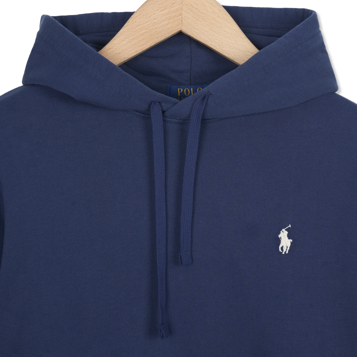 Polo Ralph Lauren Loopback Fleece Hoodie Faded Cruise Navy - Detail 2