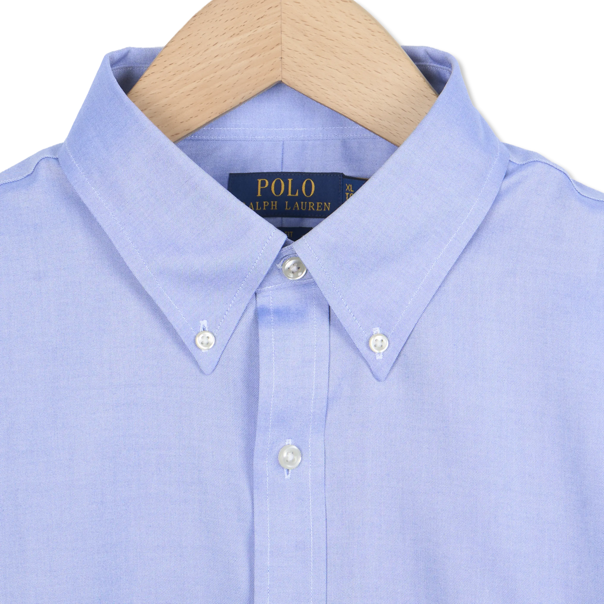 Polo Ralph Lauren Slim Fit Oxford Button Down Shirt True Blue / White - Detail 2