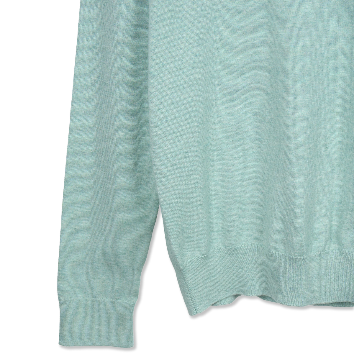 Polo Ralph Lauren Slim Fit Textured Cotton Sweater Green Swallow Heather - Detail 3