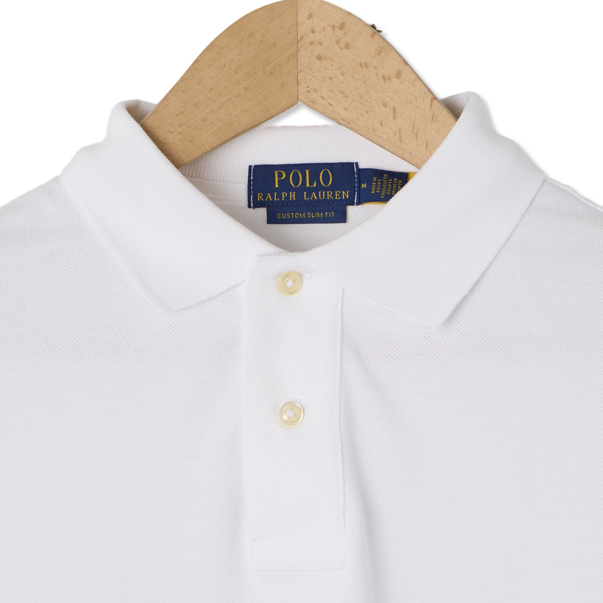 Polo Ralph Lauren The Iconic Custom Slim Fit Mesh Polo White - Detail 3