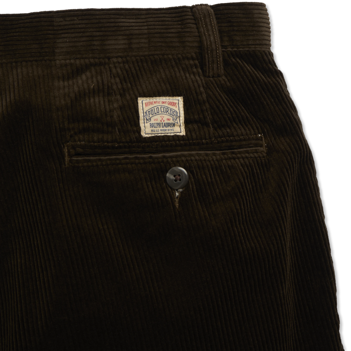 Polo Ralph Lauren Whitman Relaxed Fit Corduroy Trousers Dark Beech - Detail 4