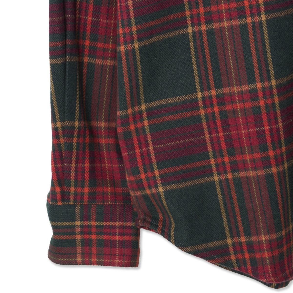 Portuguese Flannel Bravio Shirt Red / Green - Detail 4