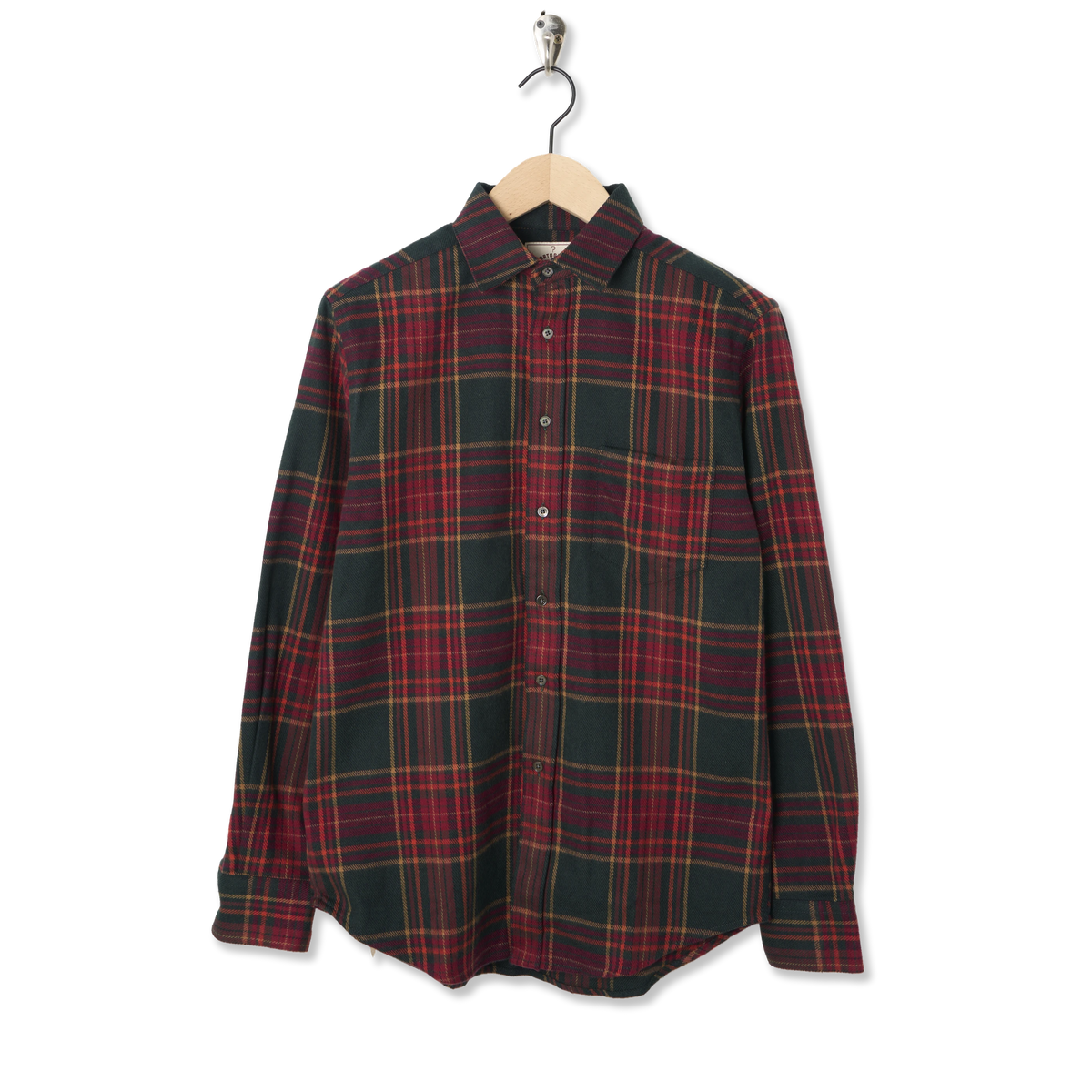 Portuguese Flannel Bravio Shirt Red / Green - Front