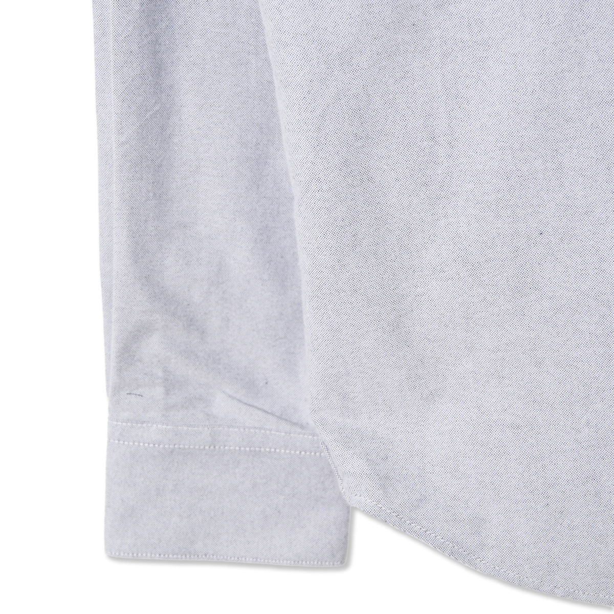Portuguese Flannel Brushed Oxford Shirt Black - Detail 2