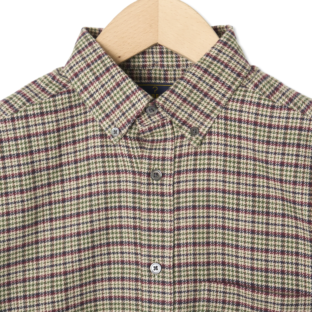 Portuguese Flannel Feno Shirt Brown / Beige - Detail 3