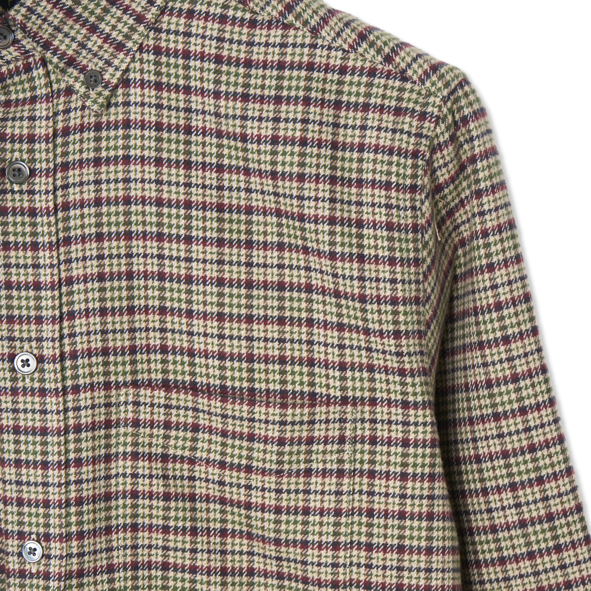 Portuguese Flannel Feno Shirt Brown / Beige - Detail 4