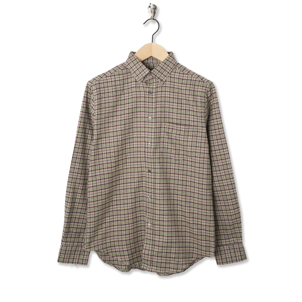 Portuguese Flannel Feno Shirt Brown / Beige - Front