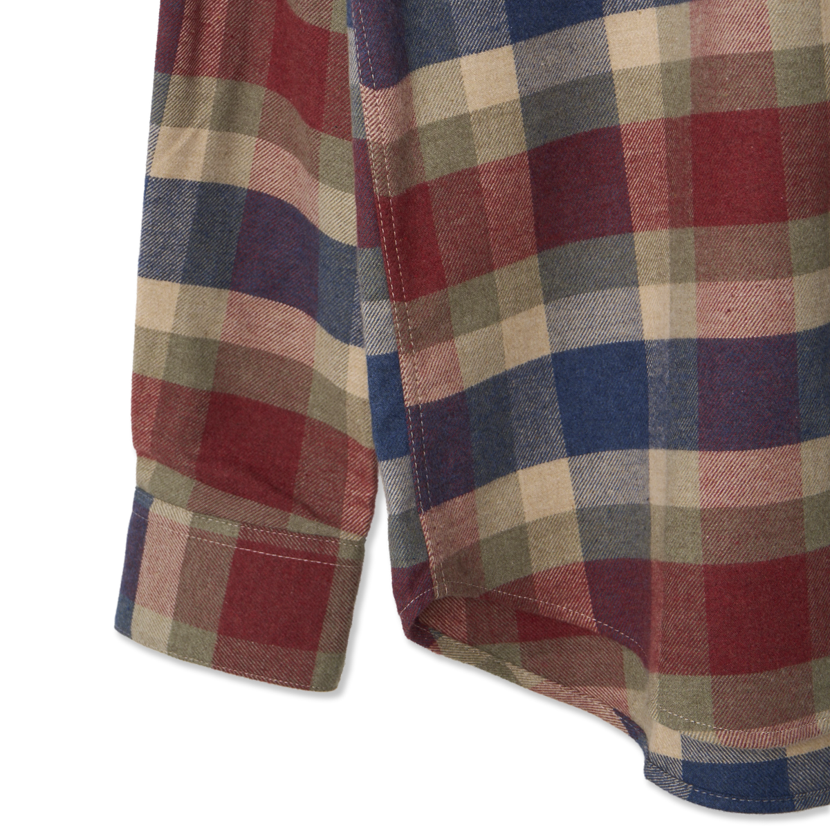 Portuguese Flannel Girona Shirt Blue / Red - Detail 4