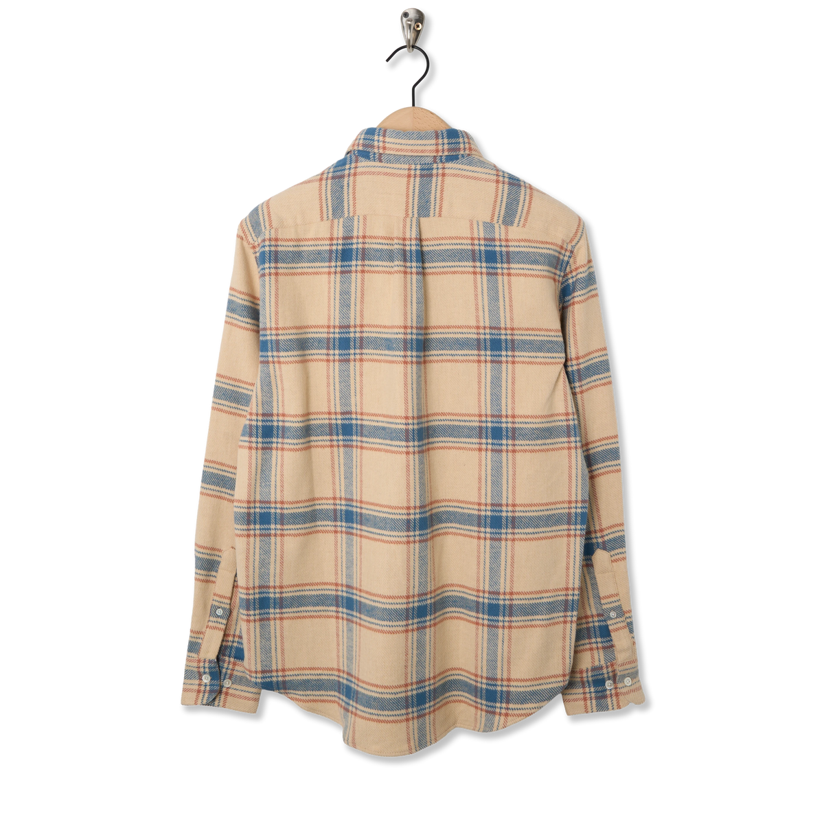 Portuguese Flannel Serena Shirt Cream / Blue - Back