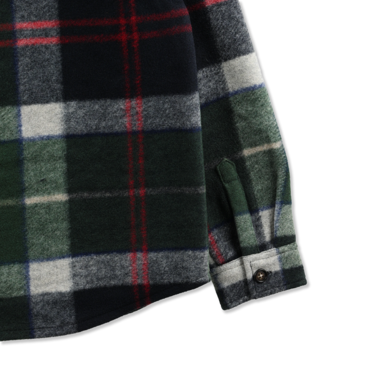 Barbour Woodlane Brushed Check Overshirt Evergreen Tartan - Detail 2