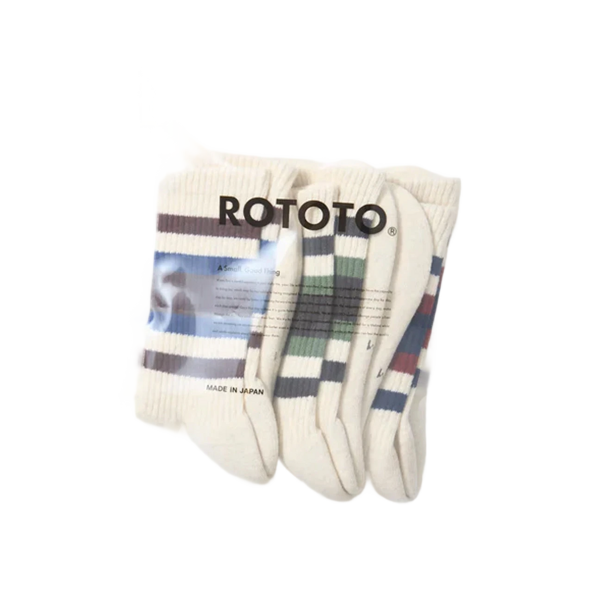RoToTo 3 Pack Everyday Athletic Socks Pack A Multi - View 2