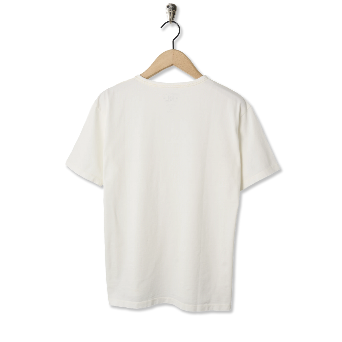 RRL By Ralph Lauren Relaxed Fit Heavyweight Jersey T-Shirt Warm White - Back