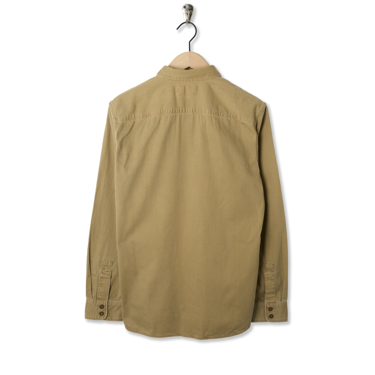 RRL By Ralph Lauren Twill Officer's Workshirt Faded Tan - Back